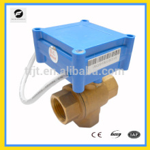 CWX-15N AC220V/AC230V 3/4" 3way L-flow brass electric ball valve for water equipment, water system,irrigation